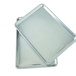 Nordic Ware Natural Aluminum Commercial Baker’s Half Sheet (2 Pack), Silver